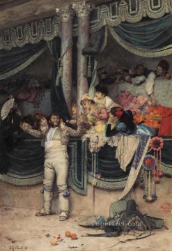 La multitud que adora a los toreros, el pintor académico Jehan Georges Vibert Pinturas al óleo